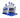 Hüpfburg Ritterburg 5x4m blau/weiß